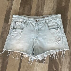AG The Bryn Light Blue Distressed Denim Jean Shorts Cutoff Women's 31